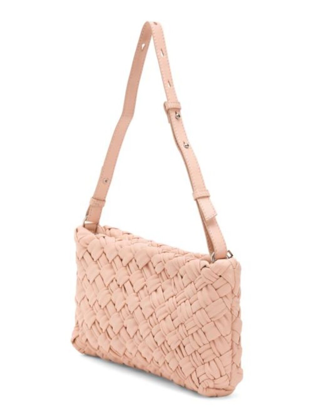 WALTER BAKER Leather Whitley Hand Woven Clutch With Shoulder Strap - Picture 4 of 5